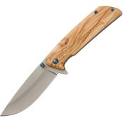 Browning 0375 Linerlock Knife Olive Wood Handles
