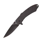 ABKT TAC 067B Assist Open Linerlock Knife Black Handles