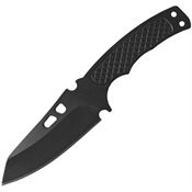 ABKT TAC 017 Recon Ops Neck Fixed Blade Knife Black Handles