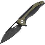 Bestech G26D Komodo Linerlock Knife Black/Green Handles