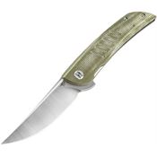 Bestech G30A1 Swift Satin Linerlock Knife Green Handles