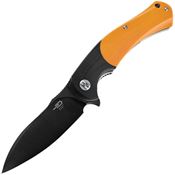 Bestech G32D Penguin Linerlock Knife Black/Orange Handles