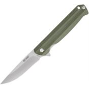 Buck 251GRS Langford Linerlock Knife Green Handles