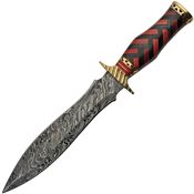 Damascus 1272 Braided Wood Dagger