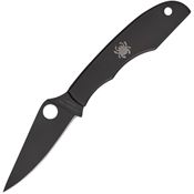 Spyderco 138BKP Grasshopper Slip Joint Black Knife Black Handles