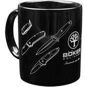 Boker 09BO186 Ceramic Mug Black