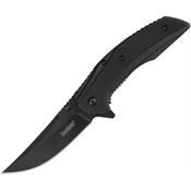 Kershaw 8320BLK Outright Black Assist Open Framelock Knife Black Handles