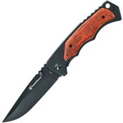 Smith & Wesson 1147091 Framelock Knife Brown Wood Handles