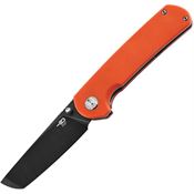 Bestech G31A2 Sledgehammer Black Stonewashed Linerlock Knife Orange Handles