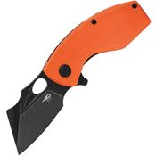 Bestech G39D Lizard Linerlock Knife Orange Handles