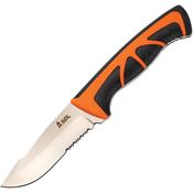 Adventure Medical 01401020 Stoke Field Part Serrtaed Fixed Blade Knife Black/Orange Handles
