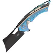EOS 093 Mini Nautilus Black Knife Blue/Silver Handles