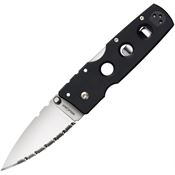Cold Steel 11G3S Hold Out Serrated Lockback Knife Black Handles