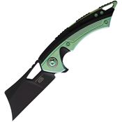 EOS 097 Mini Nautilus Black Knife Black/Green Handles