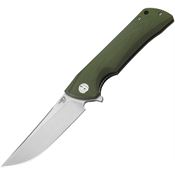 Bestech 13D Paladin Linerlock Knife OD Green Handles
