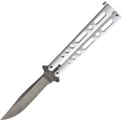 Bear & Son 117WSW BC117WSW Butterfly Stonewash Knife White Handles