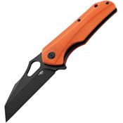 Bestech 36E Operator Black Stonewash Linerlock Knife Orange Handles