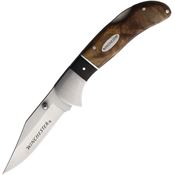 Winchester 2241785 Lockback Knife Burlwood Handles