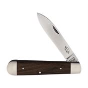 OTTER-Messer 261RRAU Large Levin Satin Folding Knife Smoked Oak handles