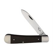 OTTER-Messer 268RRAU OTT268RRAU Levin Satin Folding Knife Smoked Oak handles