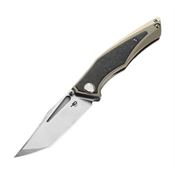 Bestech  T2102F Togatta Framelock Knife Bronze/Carbon Fiber Handles