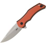 CRKT 2372 Fawkes Linerlock Stainless Knife Black/Orange Handles