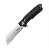 Elite Tactical DR013 Wretch Rapid Lock Satin Folding Knife Black Handles