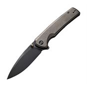 WE 21014C4 Subjugator Black Framelock Knife Gray Handles