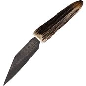 Dragon King 21840 Scramasax Carbon Fixed Blade Knife Stag Handles