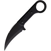Jason Perry  B902GBLK Tactical Karambit Black Fixed Blade Knife Black Handles