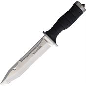 Wild Steer KRYB0119 KRYPTON-B Black Fixed Blade Knife Black Cord Handles
