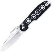 Kizer 4562A3 Cormorant Knife Black/White Handles