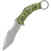 Reapr 11010 Slamr Matte Fixed Blade Knife Green Handles