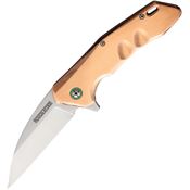 Rough Rider 2238 Satin Linerlock Knife Copper Handles
