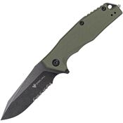 Steel Will F1033S Warbot Linerlock Knife with OD Handles
