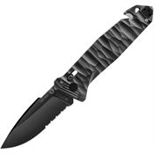 TB Outdoor 045 C.A.C. S200 Axis Lock Black Folding Knife Black Handles