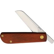 Wesn Goods 142 WESN142 Samla Friction Satin Folding Knife Brown Handles