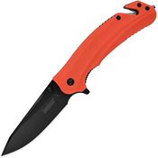 Kershaw 8650X Barricade Assist Open Linerlock Knife Orange Handles