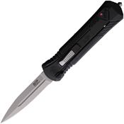 Smith & Wesson 1181878 Out the Front A/O Bead Blast Knife Black Handles