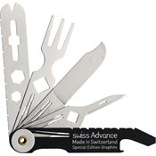 Swiss Advance 51493 CRONO N5 Pocket Knife Graphite Handles