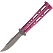 Benchmark 014 Butterfly Stonewash Knife Pink Handles