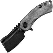 Kansept  3030A9 Mini Korvid Black Linerlock Knife Denim Handles