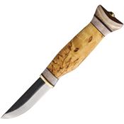 Kellam T23W Klkt23W Tundra Puukko Carbon Fixed Blade Knife Curly Birch Handles