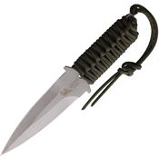 Linton  91013ANS Cord Wrapped Matte Finish Fixed Blade Knife Od Green Handles