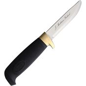 Marttiini 186010C Condor Junior Satin Fixed Blade Knife Black Handles