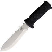Mikov 366XG14 BOMBUR Sports Dagger Satin Fixed Blade Knife Black Handles