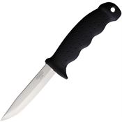 Mikov 393NH10 Brigand 420 Fixed Blade Knife Black Handles