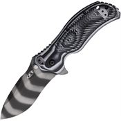 Zero Tolerance 0350TSBG Assist Open Linerlock Knife with Black/Gray Handles