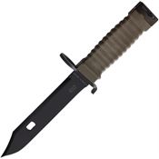Aitor Knives 16068G Combat Black Fixed Blade Knife OD Green Handles