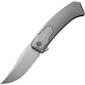 WE Knife Company 210154 Shuddan Framelock Knife Gray Handles